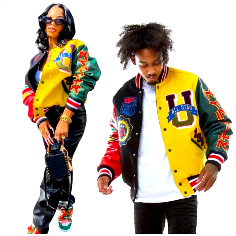 Multi Colored Bomber Jacket